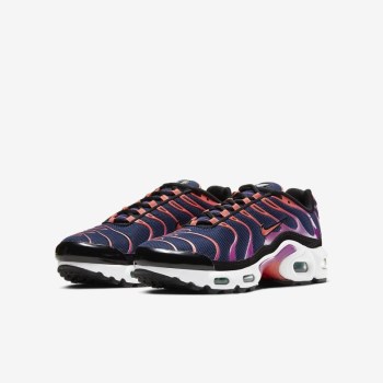 Nike Air Max Plus - Nagyobb Gyerek Air Max Trainers - Kék/Fekete/Zöld